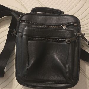 Black Leather Men's Bag